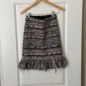 Ann Taylor fringed skirt - size 0